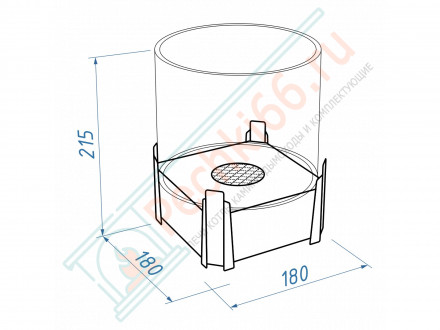 Биокамин сувенирный "Новогодний" М (LuxFire)