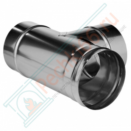 Тройник 90° без изол (НЕРЖ-321/0,8) d-120 (Дымок-Lux)