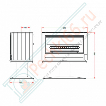 Печь-камин ELTON (INVICTA)