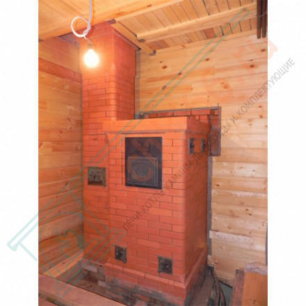 Печь для бани № 03РМ1 с конвекционным подогревом предбанника (Тройка)