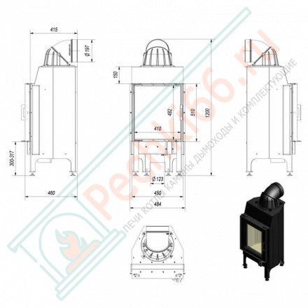 Стальная топка NADIA/8 (Kratki)
