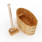 Японская баня Фурако овальная с внешней печкой 120х160х120 (НКЗ) Японская баня Фурако овальная с внешней печкой 120х160х120 (НКЗ)