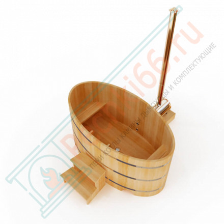 Японская баня Фурако овальная с внешней печкой 120х180х120 (НКЗ)