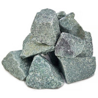 Камень для бани Жадеит некалиброванный колотый, м/р Хакасия (коробка), 10 кг (Хакасинтерсервис)