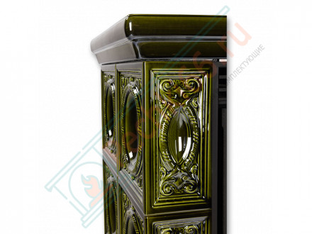 Керамическая печь Helvetia KPI, кафельный цоколь, Т/О 6.9 кВт, 2-цвета (ABX)