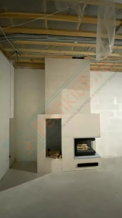 Чугунная топка Kratki Maja 8 right BS Deco под ключ (монтаж 11.2021)