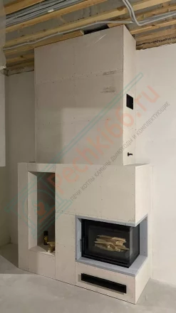 Чугунная топка Kratki Maja 8 right BS Deco под ключ (монтаж 11.2021)