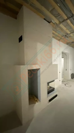 Чугунная топка Kratki Maja 8 right BS Deco под ключ (монтаж 11.2021)