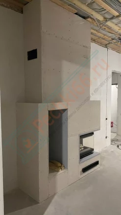 Чугунная топка Kratki Maja 8 right BS Deco под ключ (монтаж 11.2021)