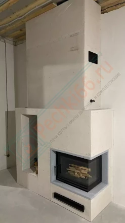 Чугунная топка Kratki Maja 8 right BS Deco под ключ (монтаж 11.2021)