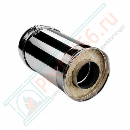 Сэндвич труба V50R с изол L=250 (AISI-321/0,8-AISI-304/0,5) d-200/300 (Вулкан-Cerablanket)