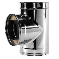 Тройник 90° V50R с изол (AISI-321/0,5-ОЦИНК/0,5) d-115/215 (Вулкан)