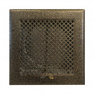 Каминная решетка с клапаном, 170х170-D125, бронза (Megaprom)