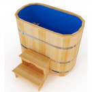 Купель кедровая Премиум овальная с пластиковой вставкой 78х120х120 (НКЗ) Купель кедровая Премиум овальная с пластиковой вставкой 78х120х120 (НКЗ)