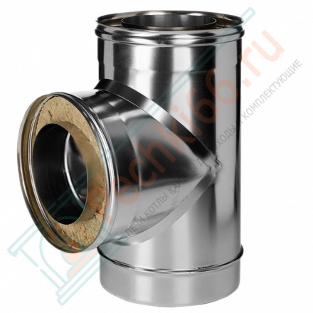 Тройник 90° с изол (НЕРЖ-321/0,8-НЕРЖ-439/0,5) d-180/260 (Дымок-Lux)