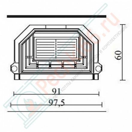 Каминная топка FORTE PLUS N, естественная конвекция (EdilKamin) 18 кВт
