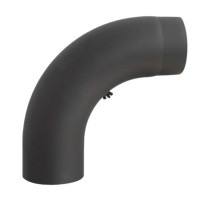 Колено 90° черное, бесшовное, с ревизией d-150 (Darco)