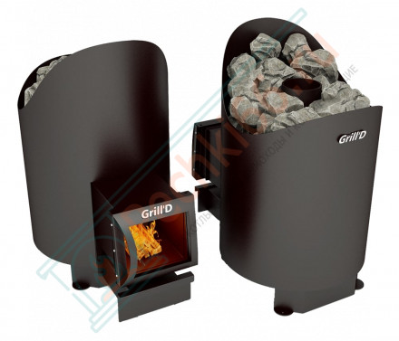 Банная печь Aurora 180 long black (Grill’D)