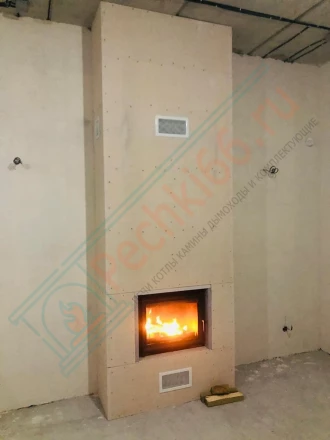 Каминная топка Kratki Antek/180 под ключ (монтаж 02.2018)