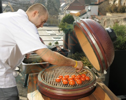 Гриль из керамики Le Chef Red (Monolith)