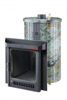 Дровяная банная печь Малютка ПФ "Жадеит перенесённый рисунок" (Ферингер)