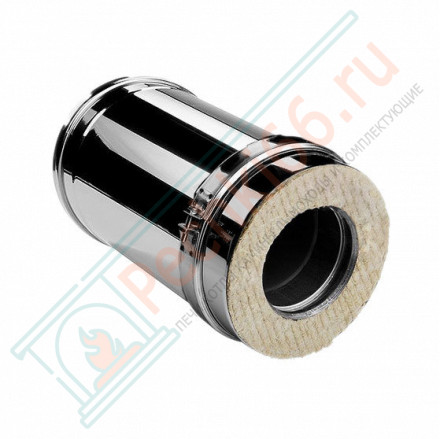 Сэндвич труба V50R с изол L=250 (AISI-321/0,8-ОЦИНК-RAL/0,5) d-300/400 (Вулкан-Cerablanket)