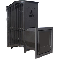 Печь банная Терма Каменка мини удлиненная топка, С/Д (Варвара)