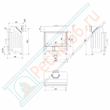 Стальная топка Zibi (Kratki)
