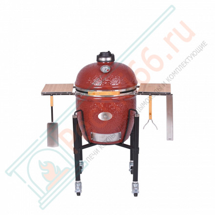 Гриль из керамики с ножками и столиками Le Chef Red (Monolith)