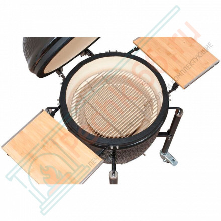 Керамический гриль с ножками и столиками Classic Basic (Monolith)