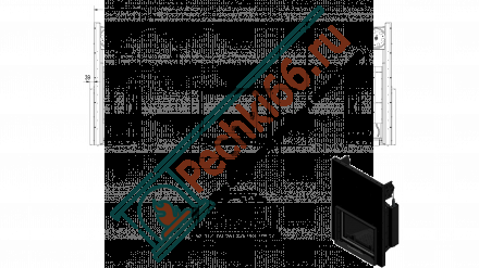 Чугунная топка Eryk G gilotyna (Kratki)