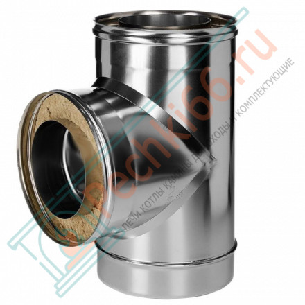 Тройник 90° с изол (НЕРЖ-321/0,5-НЕРЖ-439/0,5) d-180/260 (Дымок-Lux)