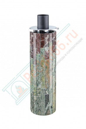 Дымоход - конвектор Жадеит + Россо Леванте, d-115, L=1000 мм (Feringer)