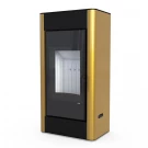 Печь-камин Solum, золотая сталь (Defro-Home) 9кВт Печь-камин Solum, золотая сталь (Defro-Home) 9кВт