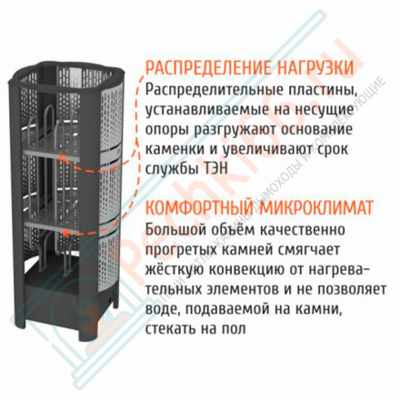 Электрокаменка GeoS RAIN-Pro 18 (Костёр) до 28 м3