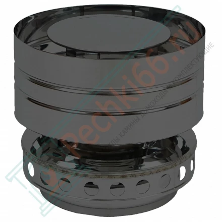 Оголовок ТермоВент MC Black (AISI430/0.8/0.5 мм) D=130/180/240 (ТиС)