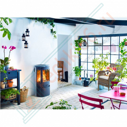 Печь-камин 860T Style, цвет серый (Contura)