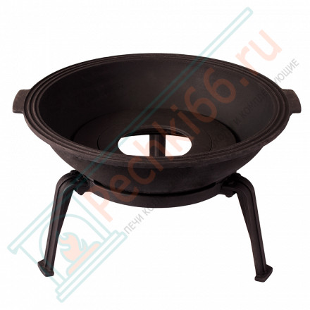 Чугунная костровая чаша-гриль (Литтех)
