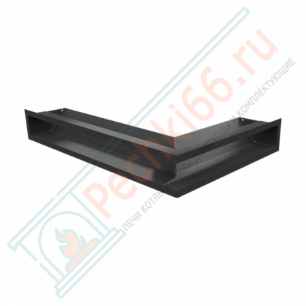 Каминная решетка угловая Luft 60X40X9 черная (Kratki)
