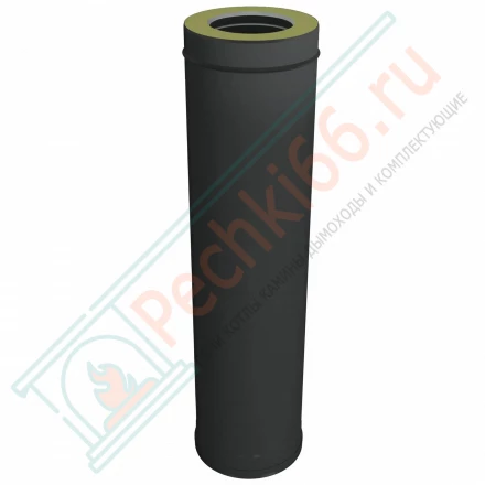 Сэндвич труба V50R с изол L=1000 (AISI-310S/0,8-ОЦИНК-RAL/0,5) d-104/200 (Вулкан-Cerablanket)