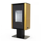 Печь-камин Solum Top, золотая сталь (Defro-Home) 9кВт Печь-камин Solum Top, золотая сталь (Defro-Home) 9кВт