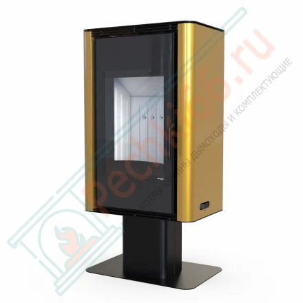 Печь-камин Solum Top, золотая сталь (Defro-Home) 9кВт