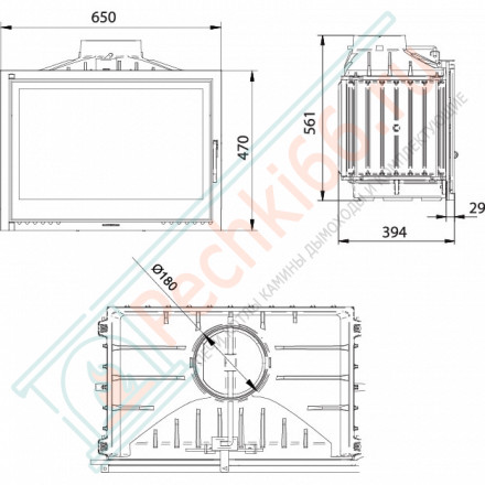 Чугунная топка FG17 (Ferguss) 10 кВт