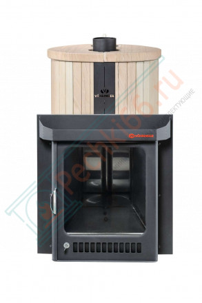 Дровяная банная печь Макси ПФ "Окаменевшее дерево перенесённый рисунок" (Ферингер)