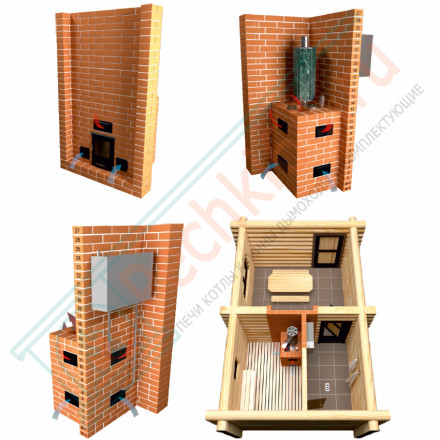 Печь для бани Анапа-М2 (ИзиСтим)