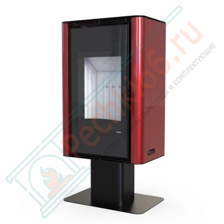 Печь-камин Solum Top, красная сталь (Defro-Home) 9кВт
