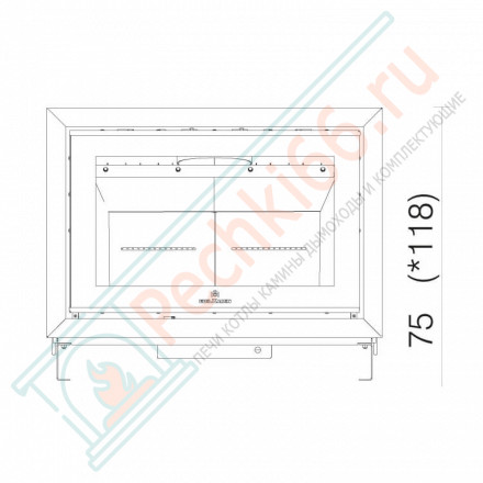 Каминная топка SCREEN UP 100 (EdilKamin) 14 кВт