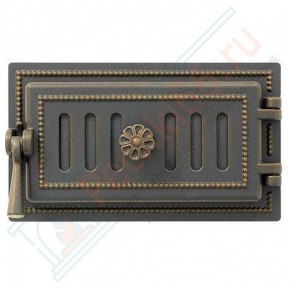 Дверца поддувальная чугунная 236, бронза (Везувий) в Казани