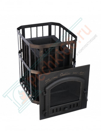 Печь для бани "Сибирь-40" (дверка 545х545) (Сибирь-Премиум)