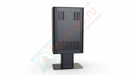 Печь-камин Solum Top, серая сталь (Defro-Home) 9кВт